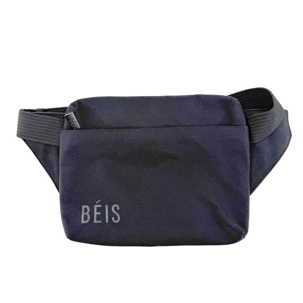 Beis Belt Bag Adjustable Strap One Size Black Unisex Travel Fanny Pack Crossbody
